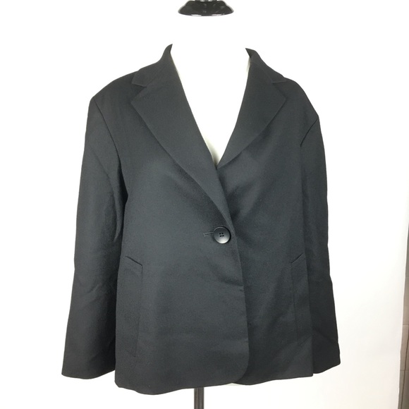 Talbots 2 Button Silk Wool Blazer Size 12